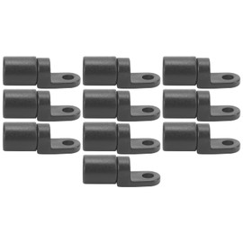 Clio Shock Cord Hooks Plastic Bungee Cord Ends and Connectors 10Pcs Packk Canoe Bungee Shock Cord Hook Bungee Terminal End Tabbed Hooks Forks Shock Cord Hooks