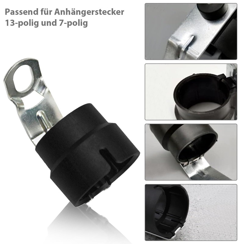 VZU 2-Piece Trailer Plug Bracket, Rotating Adapter 13 to 7