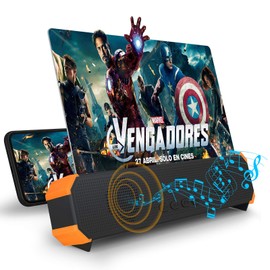 16 Inch Screen Magnifier, 3D Magnifier Projector Screen, Foldable Phone Stand with Screen Amplifier – Compatible with All Smartphones