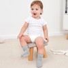ZAPLES Baby Non Slip Grip Crew Socks with Anti Skid