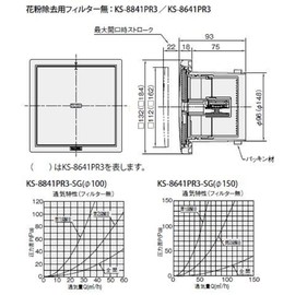 Nasta (NASTA) Indoor Air Vent, Insulated Sealed Type, Inner Diameter φ100 KS-8841PR3-SG, Silver Gray, with Mesh, 5.2 inches