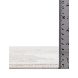 Unique Loom Finsbury Collection Area Rug - Camilla (7' 10" Square, Ivory)