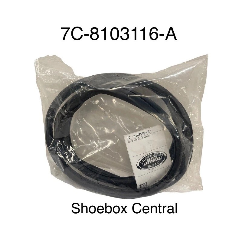 Carpenter 1948-1952 FORD Pickup Truck Plain Windshield Rubber Seal Weatherstrippi
