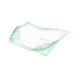 COVIDIEN Wings Underpad, 36 X 36 Inch, Disposable, Heavy Absorbency, Bag of 12,