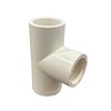 ERA, Schedule 40 PVC-U, 1/2" Female Threaded Tee, Pipe Fitting,