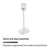 Flexson Floor Stand for Sonos Era 100 Speaker (White, Single)