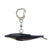 Mojo 387499 Humpback Whale Animal Figure Keychain, Black