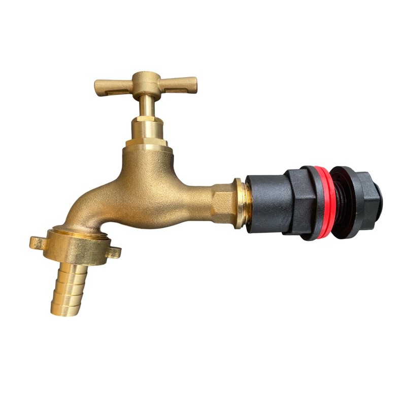 Solid Brass Outdoor Garden Tap, 1/2" BSP or 3/4" bsp