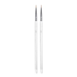 HARFINGTON 2pcs Detail Paint Brushes 7mm Pointed Tip 163mm Length Nylon Hair Miniature Painting Brush for Watercolor Oil Acrylic Painting(000#), Transparent