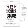 12th Anniversary Card - 12 Years Later and Still Awesome