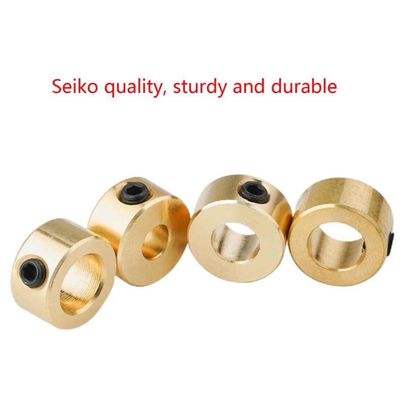6/8/9/9.5/10mm Brass Depth Stop Collar Twist Drill Bit Shaft Woodworking