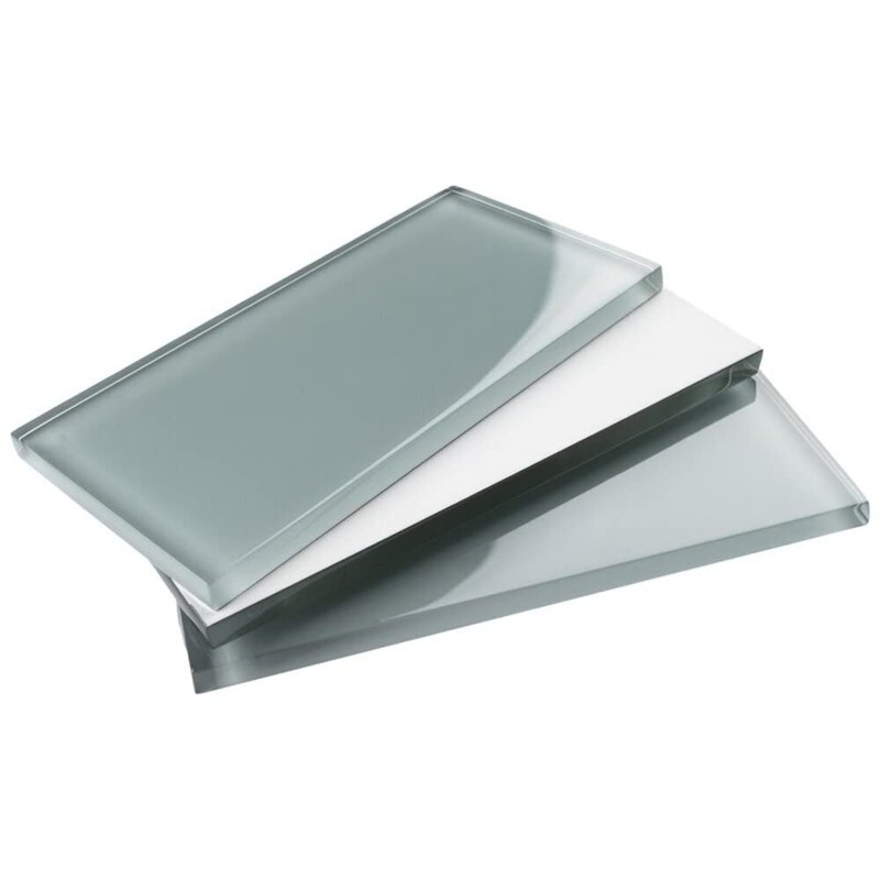 Tenedos Ice Mist 3x6 Glossy Blue Grey Glass Tile –