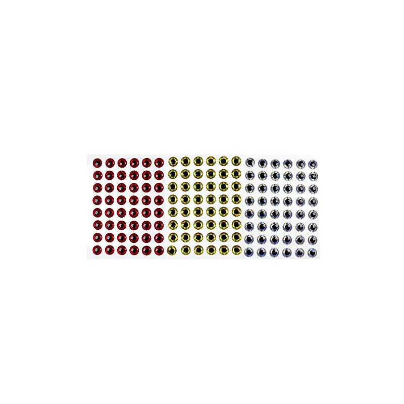 Wifreo 300PCS 3D Bionic Fish Eyes Fly Tying Material Lure