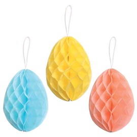 Easter Party Large Honeycomb Paper Tablescape Table Hanging Decoration 25cm Random
