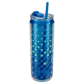 COOL GEAR 3-Pack 22 oz Modern Tumbler with Reusable Straw | Dishwasher Safe, Cup Holder Friendly, Spillproof, Double-Wall Insulated Travel Tumbler | Printed Dots Pack