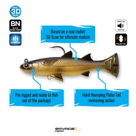 Pulse Tail Mullet 4" RTF Golden Mullet