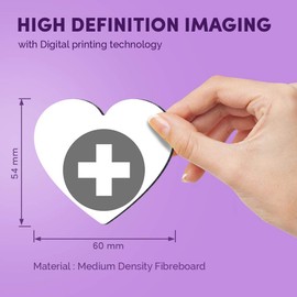 1 x Heart MDF Magnets - Switzerland Flag Map Swiss 41724