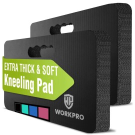 WORKPRO Extra Thick Kneeling Pad 2-Pack Soft Foam Cushioning for Knee Large Foam