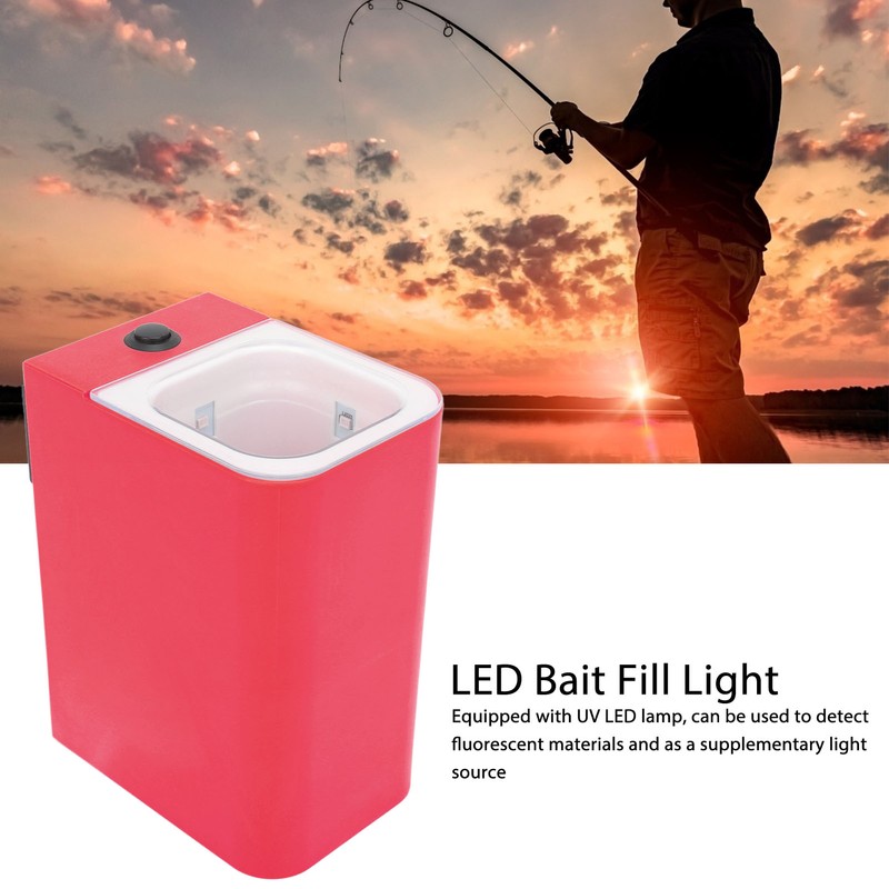 Fishing Bait Filling Light ABS Waterproof Portable UV LED Bait