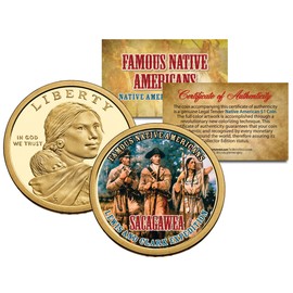 SACAGAWEAFamous Native Americans Dollar US Coin LEWIS CLARK EXPEDITION Indian