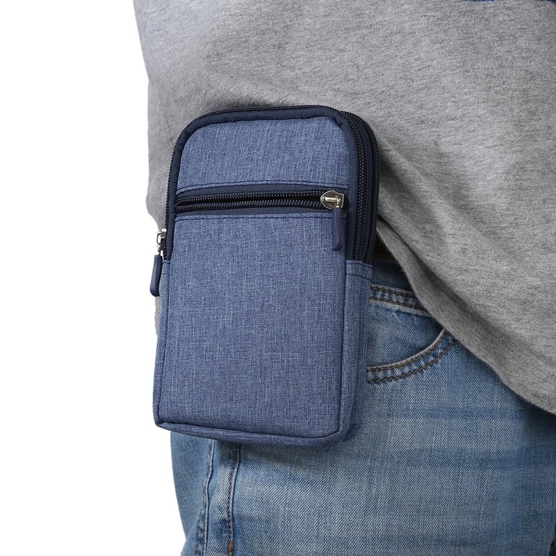 DFVmobile - Universal Multi-Functional Vertical Stripes Pouch Bag Case Zipper