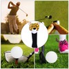 Plush Fabrics Cartoon Tiger Pattern Golf Putters Head Covers Headcovers