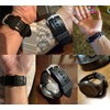 Honbay 4PCS 24mm Rubber Replacement Watch Band Loops Silicone Watch