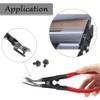 Ruibapa 2 Pcs Red Clip Removal Tool, Pliers Fastener, Set