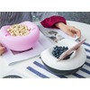 WOIWO Plastic Lazy Person Double Layer Dry Fruit Bowl and
