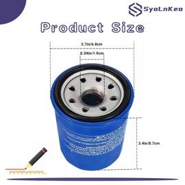 15400-PLM-A02 Oil Filter Compatible with Honda Accord CR-V Civic Odyssey Pilot 1983-2022 Models Replace 15400-RTA-003,15400-PR3-003 (6 Pack)