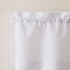 No. 918 Martine Microfibre Valance and Tier Set, Semi Clear,