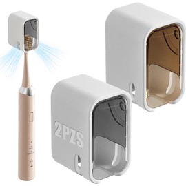 Portacepillos de Dientes,2 Piezas Porta Cepillo de Dientes para Baño Pared con Funda Impermeable,Estructura de Ventilación,Sin Perforación,Organizador de Cepillos de Dientes,Para Baño,Dormitorio