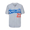 Men's #21 Roberto Clemente Baseball Jersey Santurce Crabbers Puerto Rico