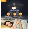 OPONL 30" Black low profile Ceiling Fan with Light, with