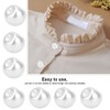 Artificial Pearl Clothes Collar Button Hand Plastic Decoration DIY Accessory