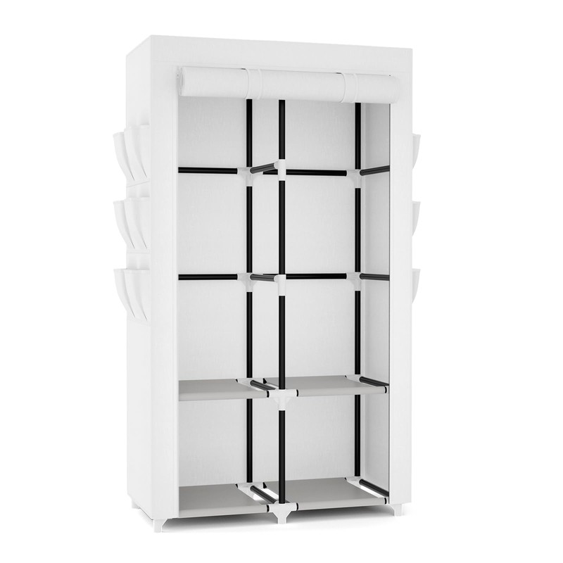 VTRIN Portable Closet Wardrobe Closet for Hanging Clothes with 4