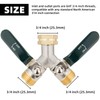 DINGBAI Hose Splitter 2 Way, Brass High Flow Garden Hose