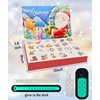 Christmas Advent Calendar 2024 -with 10mm Straw Toppers,Shoe Charms,DIY glow