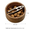 Kesper 59822 Nut Bowl with Nutcracker, Material: Bamboo, Stainless Steel,
