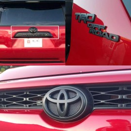 Toyota OEM TRD Off Road Blackout Emblem Badge Kit For 10-24 Toyota 4Runner 948-89200-02