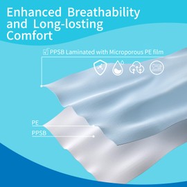 XXXL-1PC|Hazmat Suits Disposable|Protective Suits|Disposable Protective Coverall|PPSB & PE Material|Work clothing for Keep full body clean