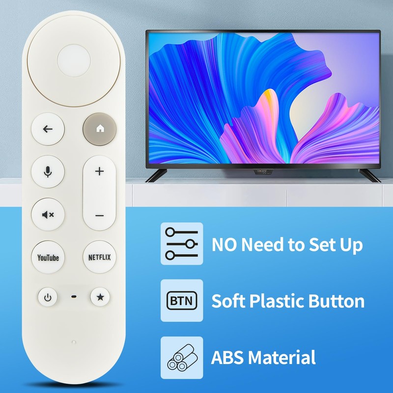 Replacement Voice Remote Control Compatible with Google TV Streamer 4K