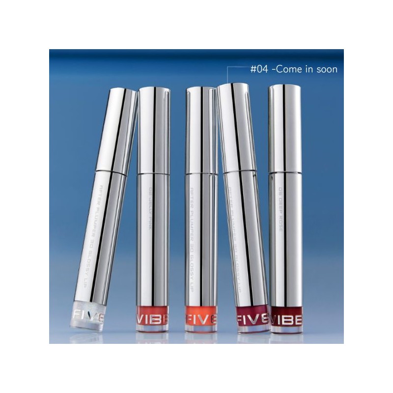 FIVEVIBE After Plumper 3D Glossy Lip 4ml, Color:03 Salmon Peach