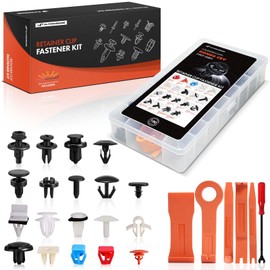 A-Premium 190PCS (19-Type) Car Retainer Clips Kit Compatible with Honda CRV 1997-2001 Bumper Fender Weatherstrip Wire Routing Auto Push Pin Plastic Rivet Fastener Replacement Set, w/Removal Tool