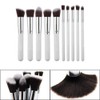 MAXPERKX 10pcs Kabuki Make up Brushes Set Eye shadow Blusher