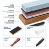 Knife Sharpening Stone Set, Whetstone，Knife Sharpener Stone Set 4 Side