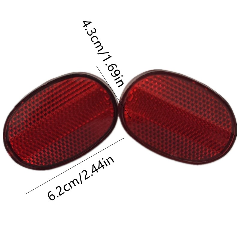 FJYXCHENXM 2 Pack Bicycle Rear Tail Warning Reflector Professional Bike