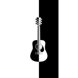 CafePress Cool Contemporary Guitar Art 30"x60" Absorbent, Soft Beach Towel