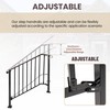 Kojem 4-5 Step Hand Rail, Adjustable for 4-5 Steps Outdoor