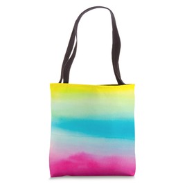 Watercolor Gradient Painting Tote Bag